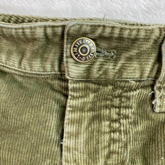 Vintage The Limited Drew Fit Corduroy Pants Olive‎ Green Women’s 6 Hong Kong Y2K - Picture 6 of 9